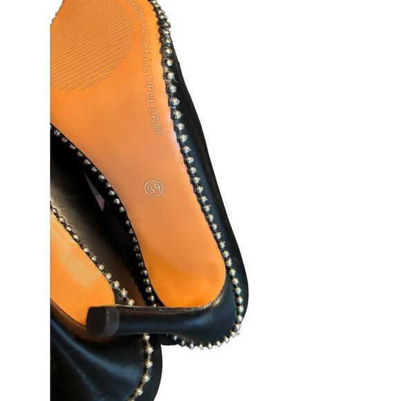 Blacktree Black Pearl Embellished Stiletto Heels sz 8 womens - Picture 12 of 14